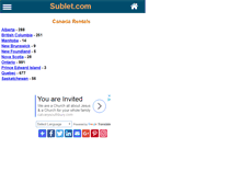 Tablet Screenshot of canada.sublet.com