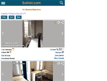 Tablet Screenshot of buenosaires.sublet.com