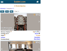 Tablet Screenshot of amsterdam.sublet.com