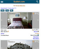 Tablet Screenshot of boston.sublet.com