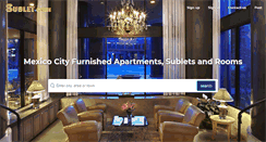 Desktop Screenshot of mexicocity.sublet.com