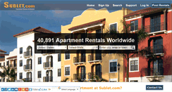 Desktop Screenshot of apartmentrent.sublet.com