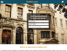 Tablet Screenshot of apartmentrent.sublet.com